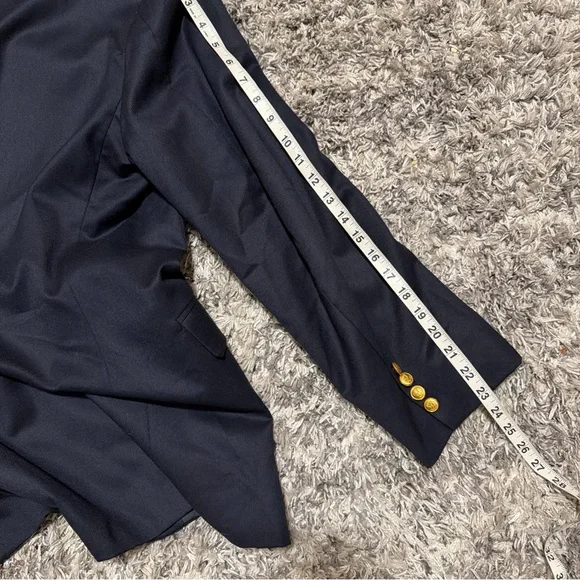 Elegant Navy Blazer with Gold Buttons - Picture 8 of 8